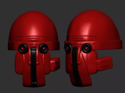helmet high poly sculpt 3d printable  3D model 15