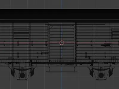 H0 1-87 scale Gr 20 freight car 3D print model