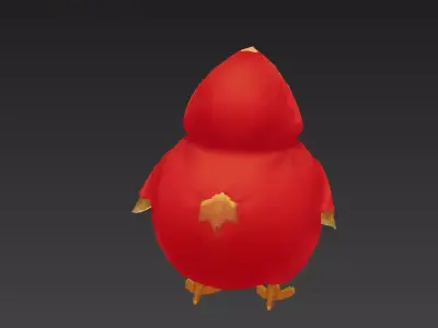 Chicken Low-poly 3D model shop