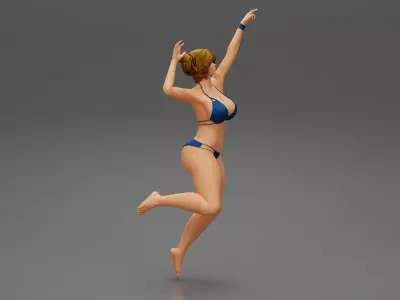 VolleyBall Girl 1 Posing 3D print model
