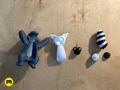 Climbing Lemur Toy 3D print model