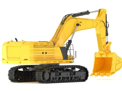 Crawler Excavator Generic 03 3D model