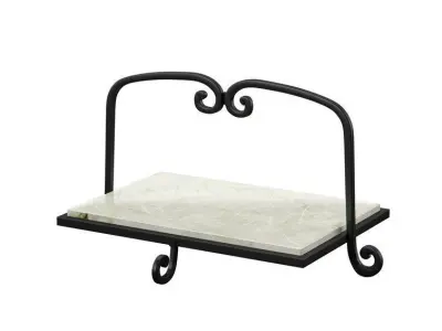 Fleur De Lis Living Alamo Aluminum Tray Free 3D model