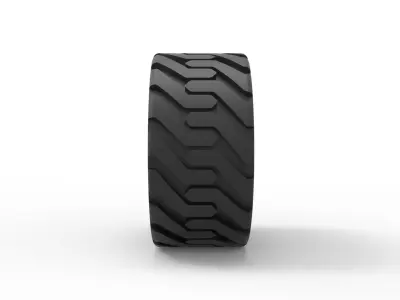 Twheel from Front loader 3D print model