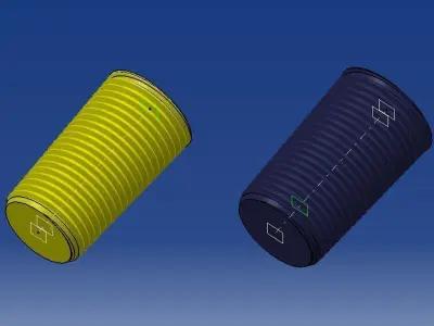 British Standard Pipe Parallel Taper  threads ISO 228-1 ISO 7-1 3D print model