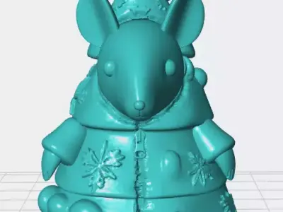 Christmas Mice 3D print model