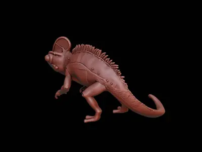 Chameleon Animal Sculpture 3D print model get