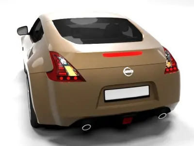 NISSAN 370Z COUPE LOWPOLY Low-poly 3D model