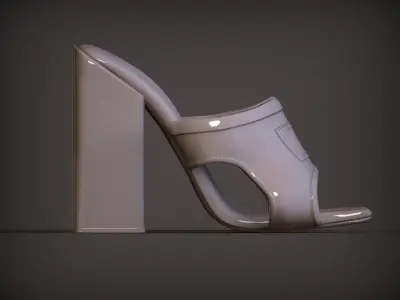 women shoe 3D print model