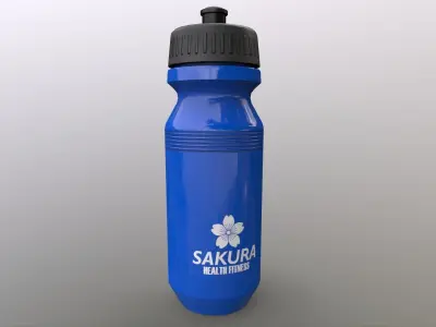 PBR Sports Water Bottle B Low-poly 3D model