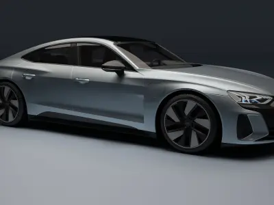 Audi RS e-tron GT Low-poly 3D model