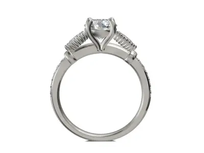 JEWELRY ENGAGEMENT RING STL FILE FOR DOWNLOAD AND PRINT- CC46 3D print model