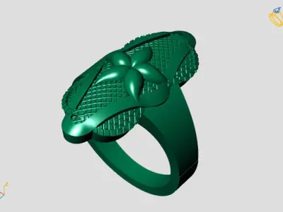 Women Plain Ring STL Models Womens Ring 3dmodels 3D print model 3D print model 15