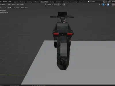 3D motorsiklet modeli  Low-poly 3D model