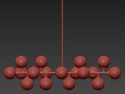 Bubble Stik Cold Chandelier 3D model