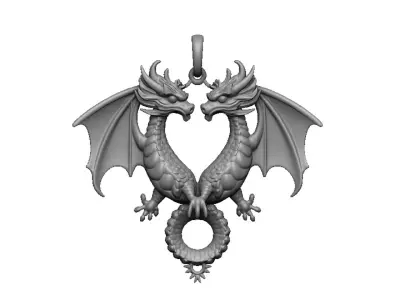 dragon pendant 3D print model
