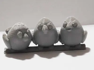 Cute birds to decorate your garden 3D print model