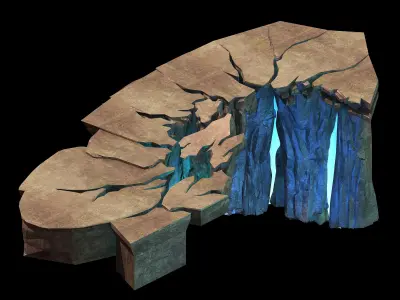 Stone Mountain - Broken Mountain 01 3D model