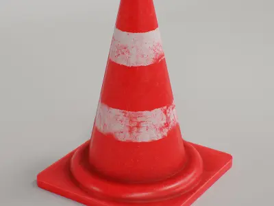 Traffic Cone 315mm  FREE 3D Model Free low-poly 3D model