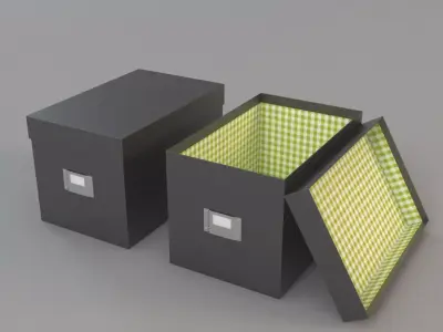 Stationery Storage Boxes 3D model