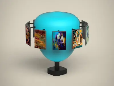 Frame Stand Low-poly 3D model