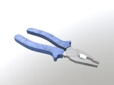 Low Poly Pliers Low-poly 3D model