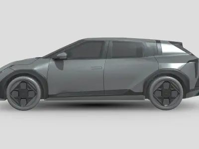 Kia EV4 Hatchback 2026 Low-poly 3D model