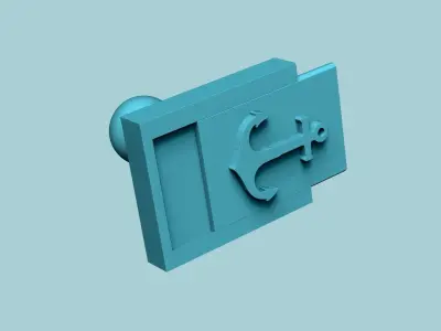 Stamp 42 - Anchor - Fondant Decoration Maker Toy 3D print model