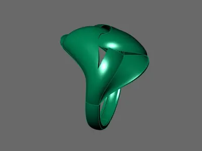 Women Ring Plain Ring Ready STL 3DM Models Womens Rings 3D print model 45