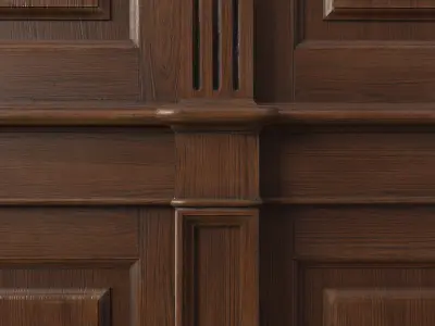 Wooden panels 01 01 3D model