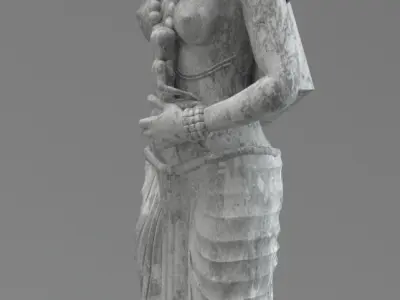 Statue ancient hariti 3D model