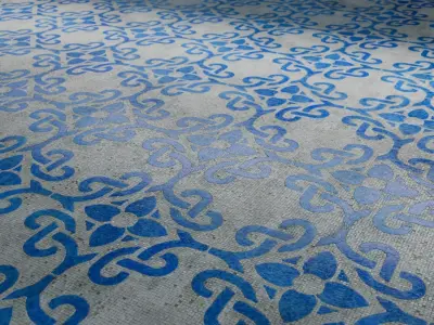 Mosaic Tiles Pattern 2 Seamless PBR Material Texture