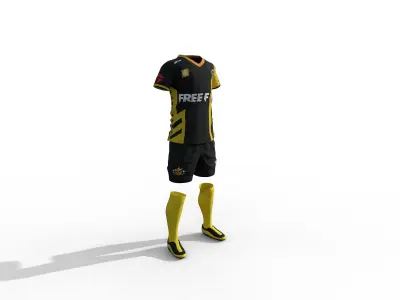 Football shirt Low-poly 3D model