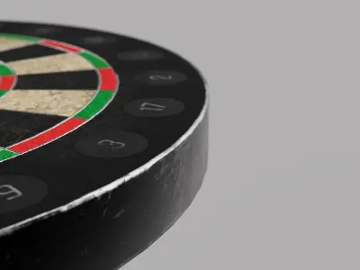 Dartboard - Game Ready Free low-poly 3D model
