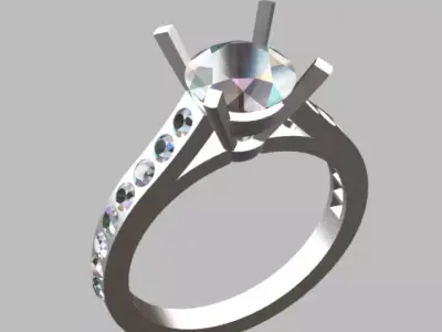 solitary ring 3D model