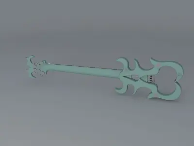 Strange guitar Free 3D model