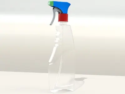 Spray Mist Plastic Bottle 3D print model