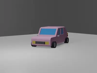 Low Poly - Car 1 Low-poly 3D model