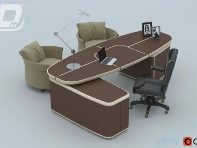 Gallen Office DeLuxe Set 3D model