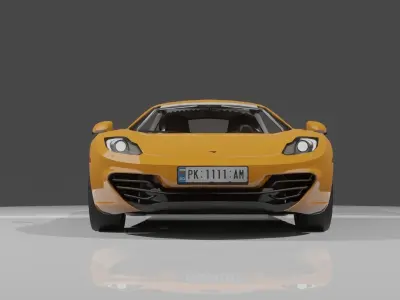 Mclaren Car Low-poly 3D model