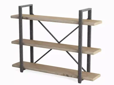 Bookshelf 05 Low-poly 3D model