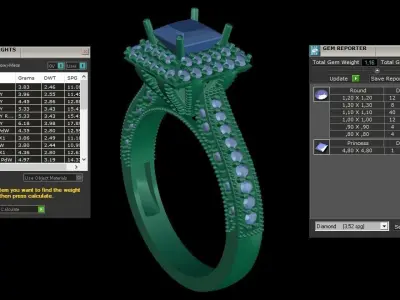 ring code 105 3D print model