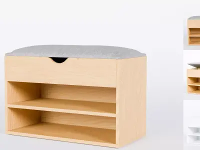 Heim Studio YISU Shoes Rack 60x30x43 Low-poly 3D model