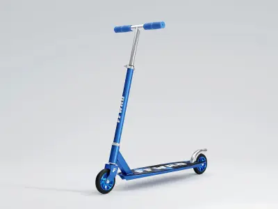 Push Scooter in 3 Colors 3D model