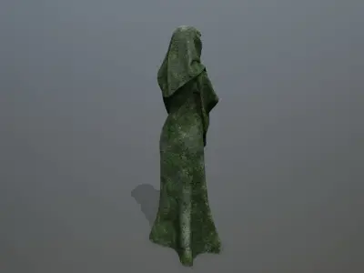 statue  2 Low-poly 3D model