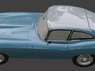 1961 Jaguar E-Type 3D Printable Model 3D print model