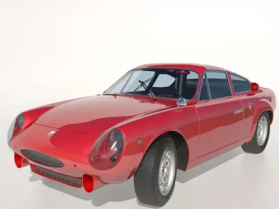 Abarth-Simca 2Mila 2-litre GT 1964 3D model