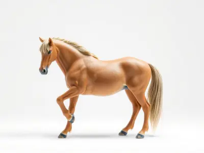 Muscular Horse 3D Model Pack Low-poly 3D model