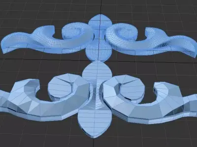 Element ornament Free low-poly 3D model