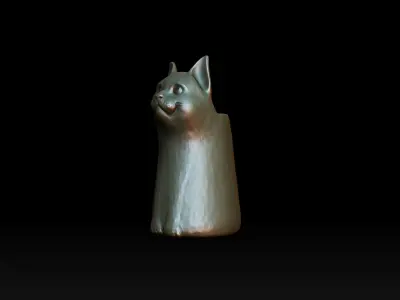 CAT POT 3D print model